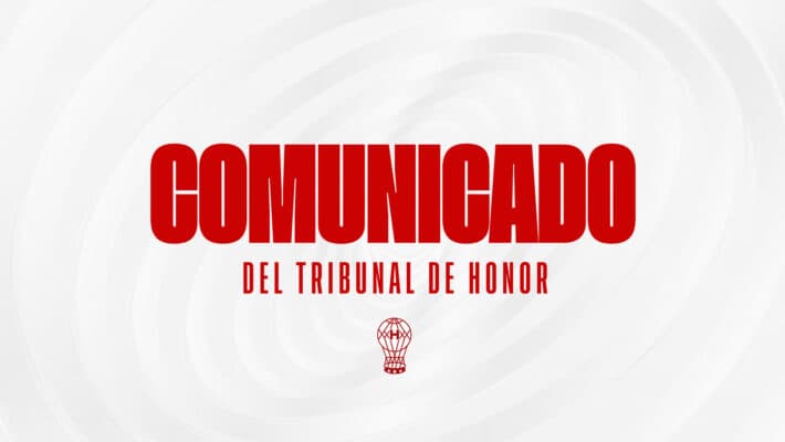 Comunicado oficial del Tribunal de Honor