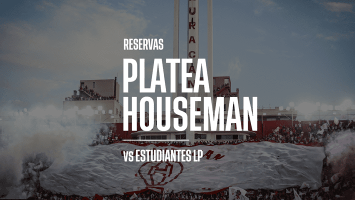 Reservas para la platea Houseman ante Estudiantes