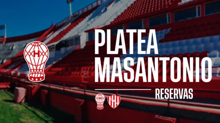 Reservas para la platea Masantonio ante Unión