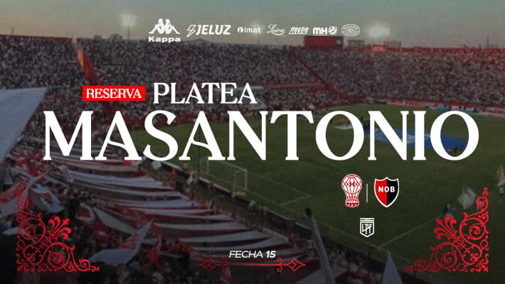 Reservas para la platea Masantonio ante Newell’s
