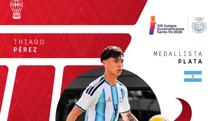 Thiago Pérez, medalla de plata con Argentina