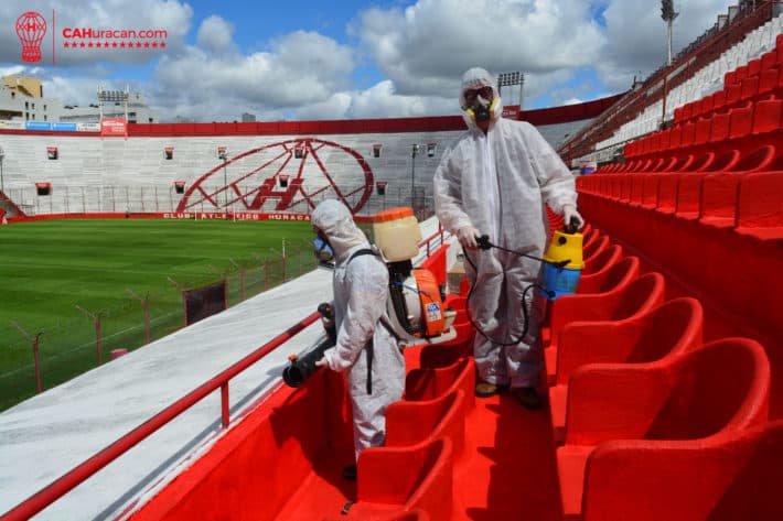 Limpieza, fumigación y desinfección en la Sede, el Estadio y La Quemita