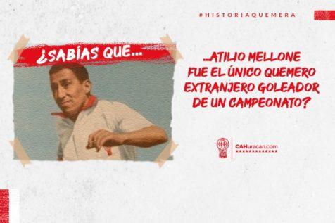 #HistoriaQuemera ¿Sabías que Atilio Mellone fue el único quemero extranjero goleador de un Campeonato?