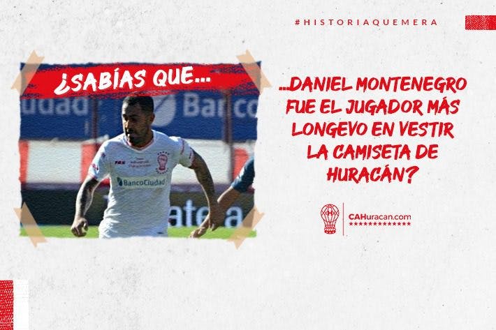 #HistoriaQuemera ¿Sabías que Daniel Montenegro fue el jugador más longevo en vestir la camiseta de Huracán?