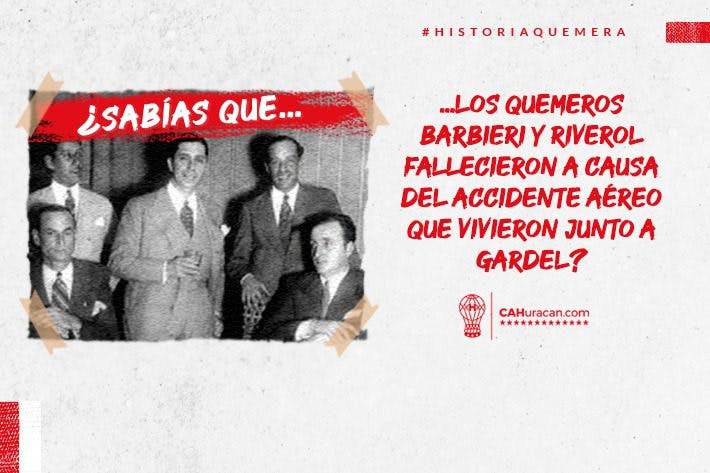 #HistoriaQuemera ¿Sabías que Barbieri y Riverol fallecieron tras el accidente aéreo que vivieron junto a Gardel?