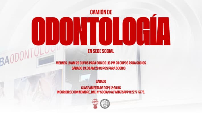 Camión Odontológico de la UBA en la Sede Social