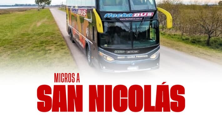 Micros a San Nicolás en ¡3 cuotas sin interés!