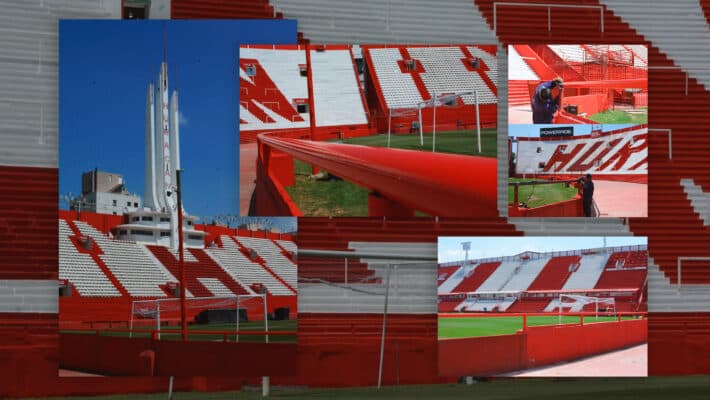 Remoción del tejido de la tribuna Guillermo Stábile