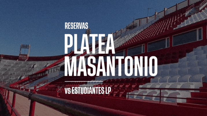 Reservas para la platea Masantonio ante Estudiantes