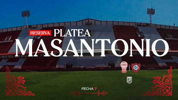 Reservas para la platea Masantonio ante San Lorenzo