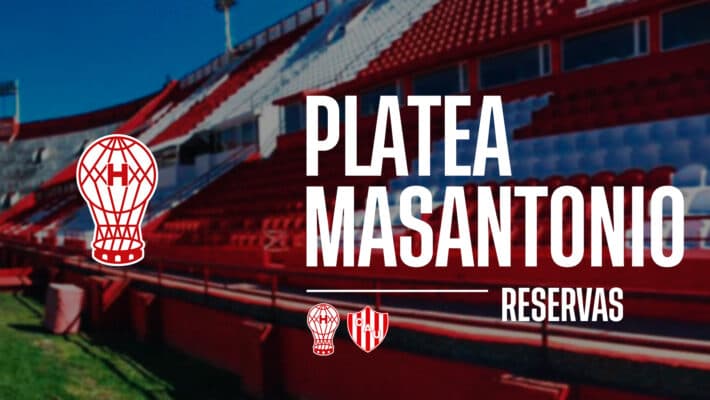 Reservas para la platea Masantonio ante Unión