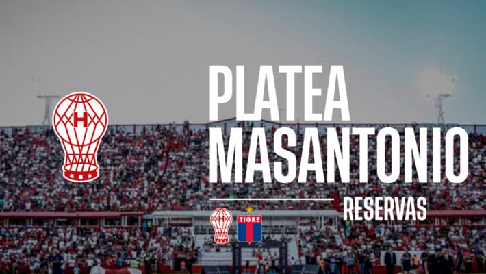 Reservas para la Platea Masantonio ante Tigre