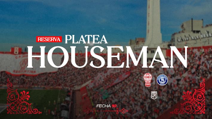 Reservas para la platea Houseman ante Independiente Rivadavia