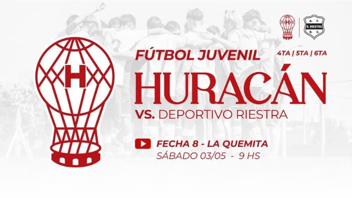 Juveniles: Huracán vs Deportivo Riestra