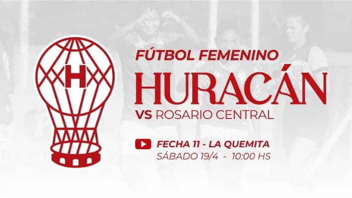 Fútbol Femenino: Huracán vs Rosario Central