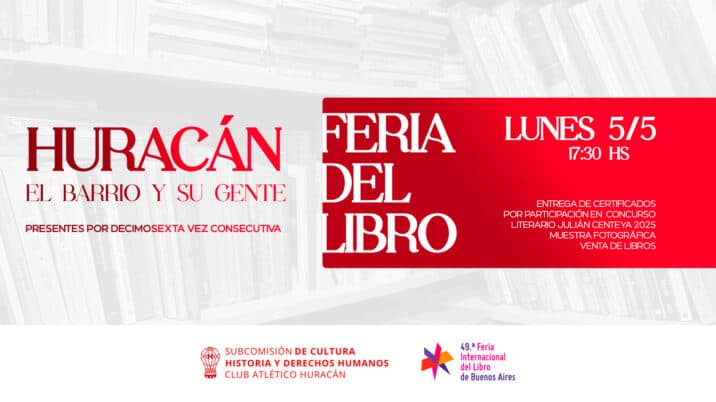 Huracán, nuevamente en la Feria del Libro