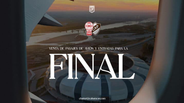 Pasajes de avión más entrada para la final