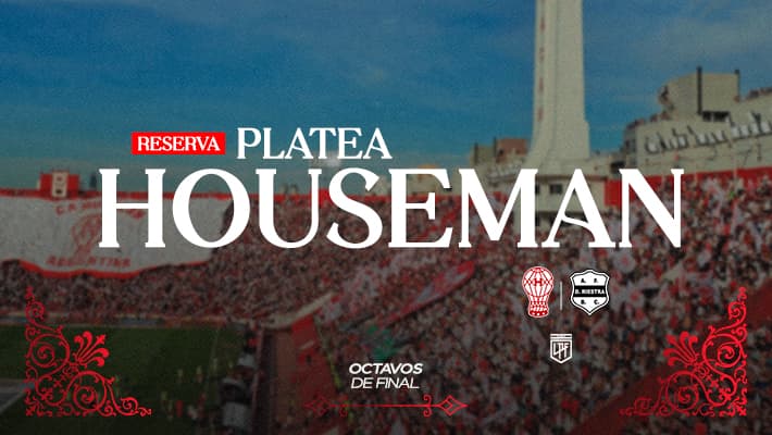 Reservas para la platea Houseman ante Riestra