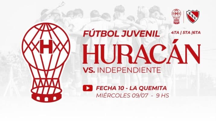 Juveniles: Huracán vs Independiente
