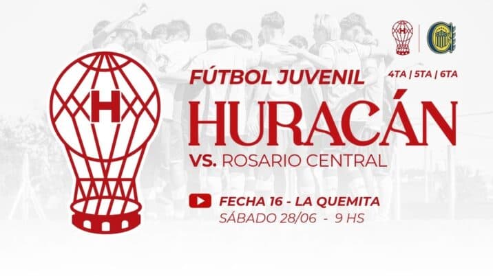 Juveniles: Huracán vs Rosario Central