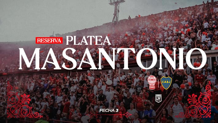 Reservas para la platea Masantonio ante Boca