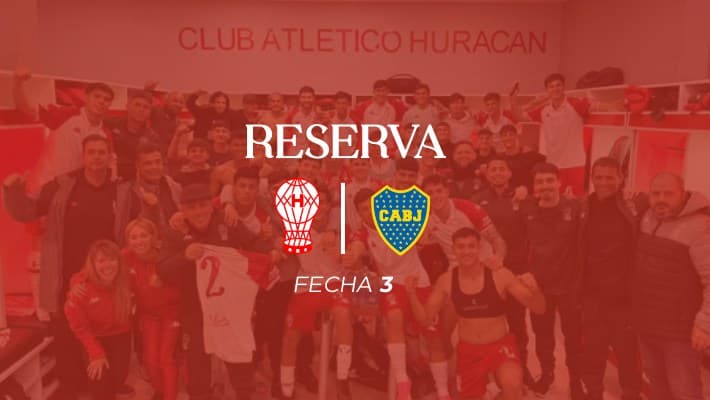 Reserva: Huracán vs Boca Jrs.