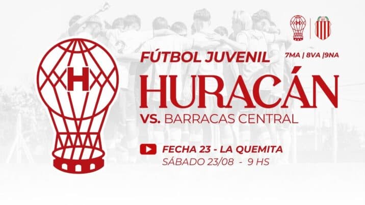 Juveniles: Huracán vs Barracas Central