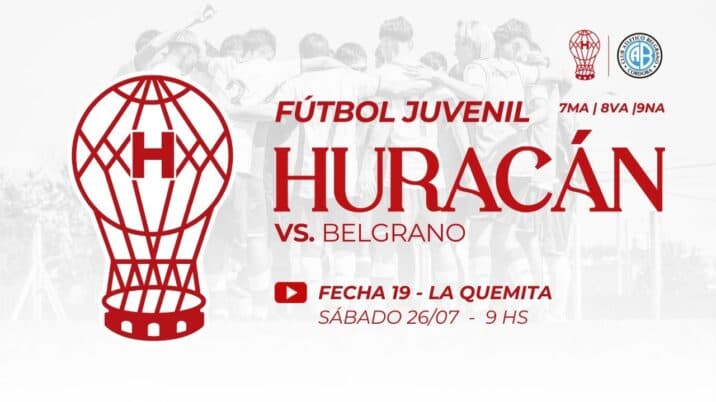 Juveniles: Huracán vs Belgrano