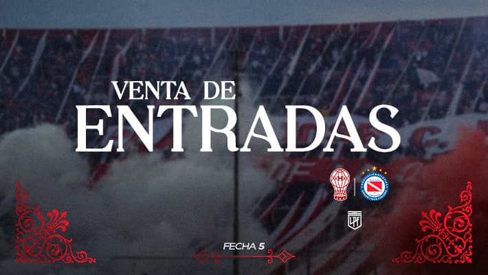 Venta de entradas ante Argentinos Juniors