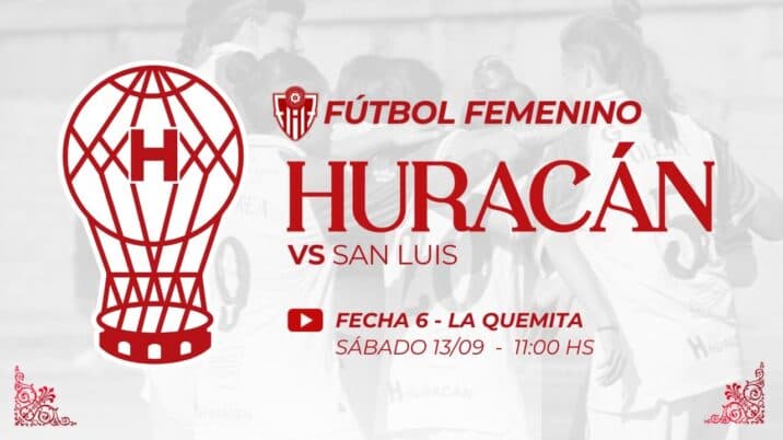 Fútbol Femenino: Huracán vs San Luis FC