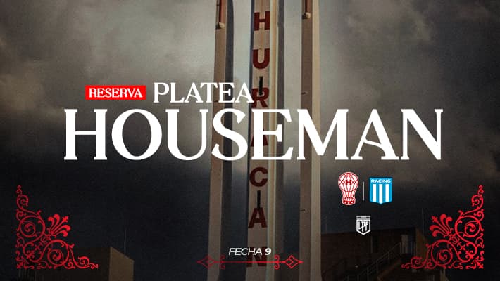 Reservas para la platea Houseman ante Racing