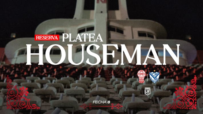 Reservas para la platea Houseman ante Vélez