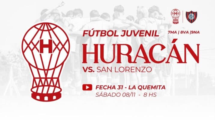 Juveniles: Huracán vs San Lorenzo