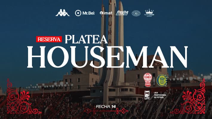 Reservas de la platea Houseman ante Rosario Central