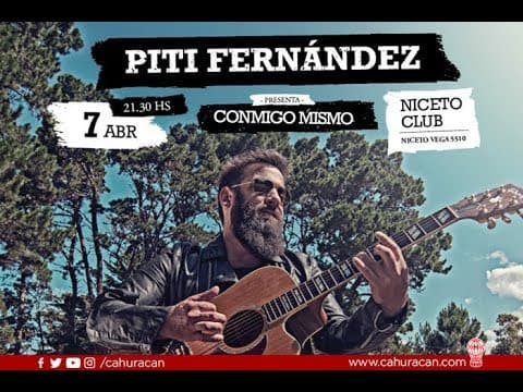 “Piti” Fernández invita a los quemeros a “Conmigo Mismo”