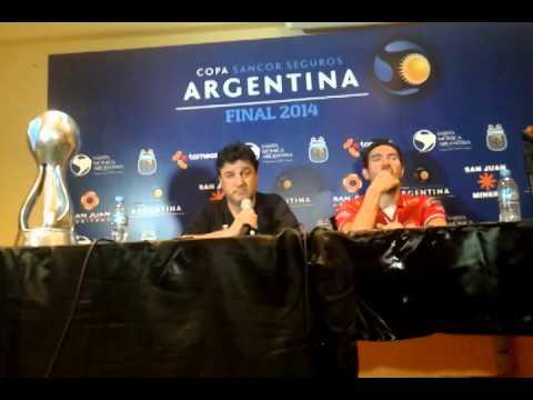 Festejo y conferencia de prensa Copa Argentina 2014