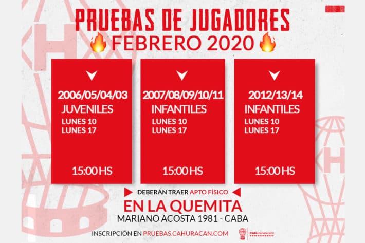 Prueba de jugadores en La Quemita