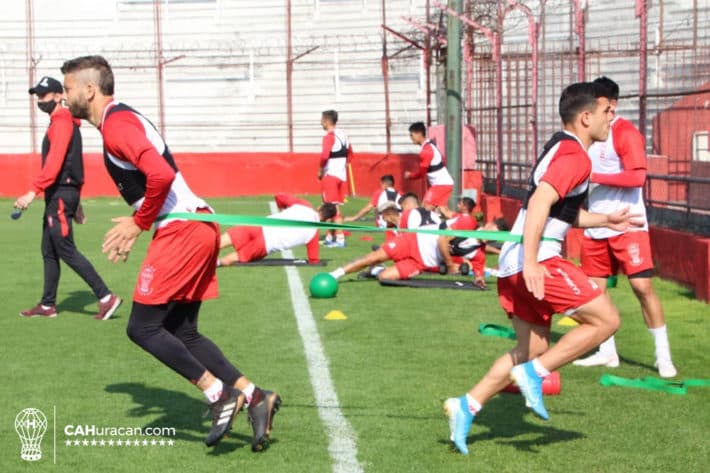 El Globo entrenó en el Palacio