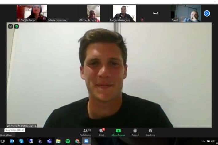 Facundo Cambeses charló con la Peña Zona Sur