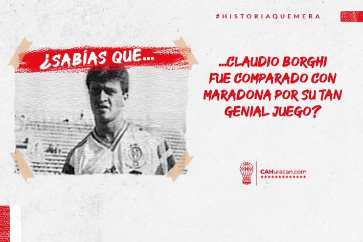 #HistoriaQuemera ¿Sabías que Claudio Borghi fue comparado con Maradona por su tan genial juego?