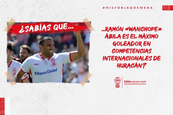 #HistoriaQuemera ¿Sabías que Ramón «Wanchope» Ábila es el máximo goleador en competencias internacionales de Huracán?