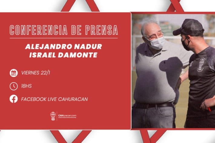Conferencia de Prensa vía Zoom de Alejandro Nadur e Israel Damonte