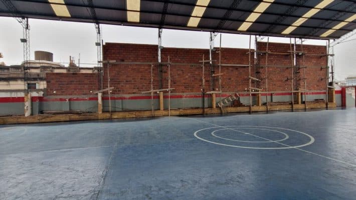 Obras en la terraza de la Sede Social