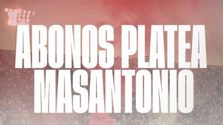 Abonos para la platea Masantonio