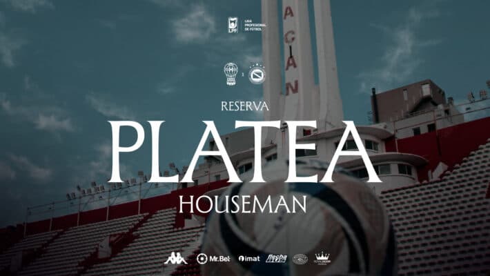 Reservas de la platea Houseman ante Argentinos Juniors